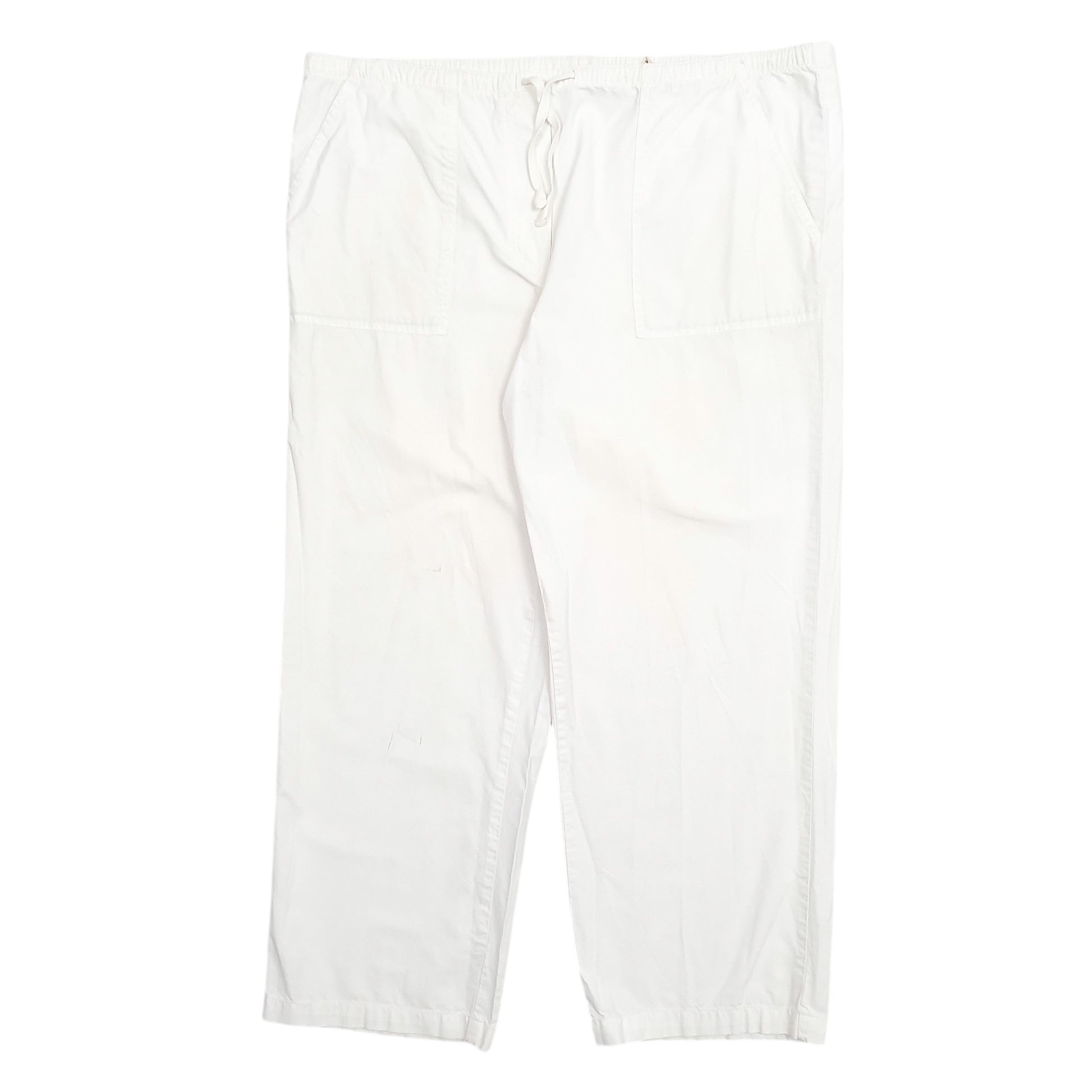 Womens White L.L.Bean  Chino Trousers