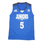 Mens Blue Adidas Basketball Vest Sleeveless Juniors Jersey Short Sleeve T Shirt