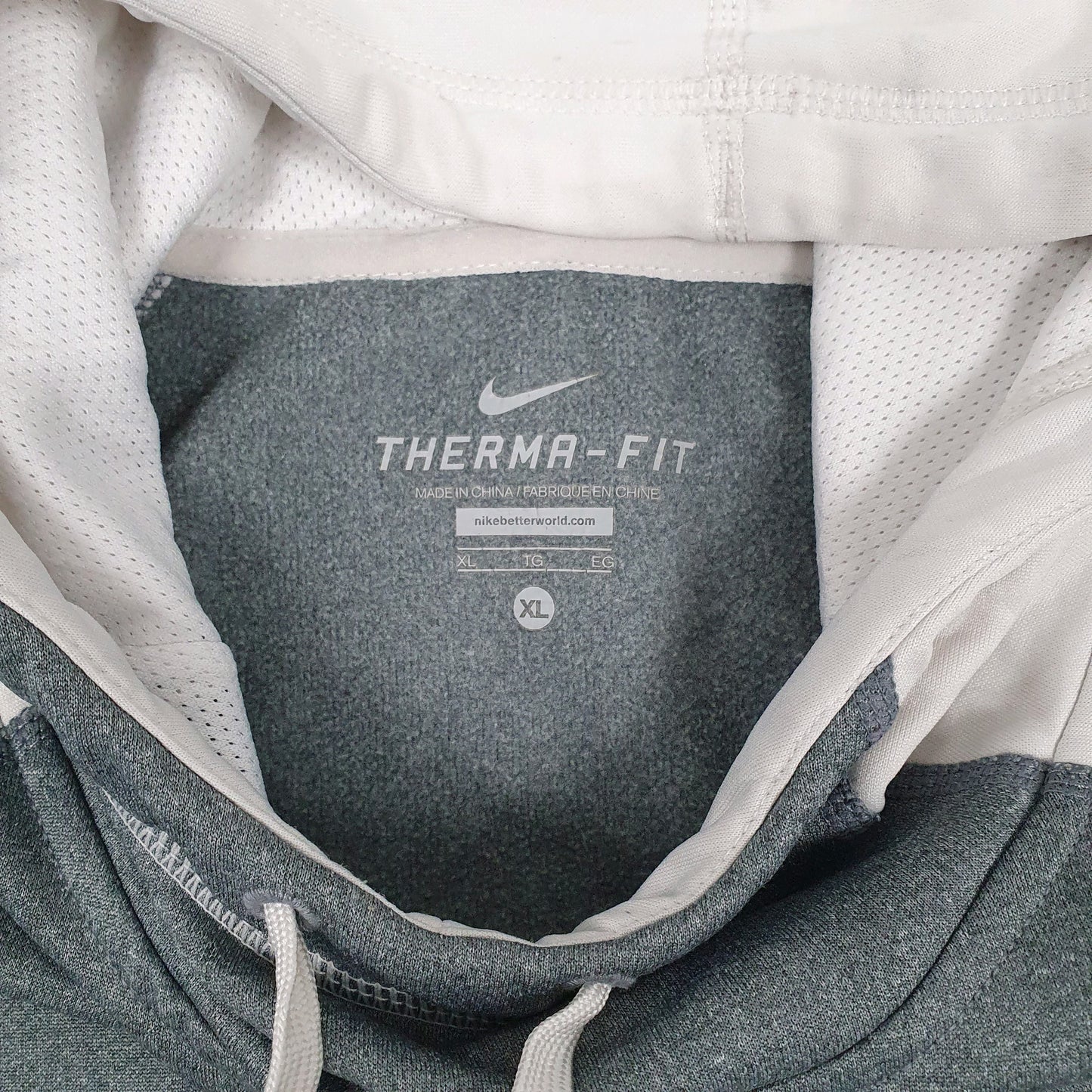 Mens Grey Nike Therma Fit Hoodie Jumper