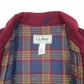 Mens Burgundy L.L.Bean Vintage 1970s 80s Cruiser Bomber Quarter Zip Coat