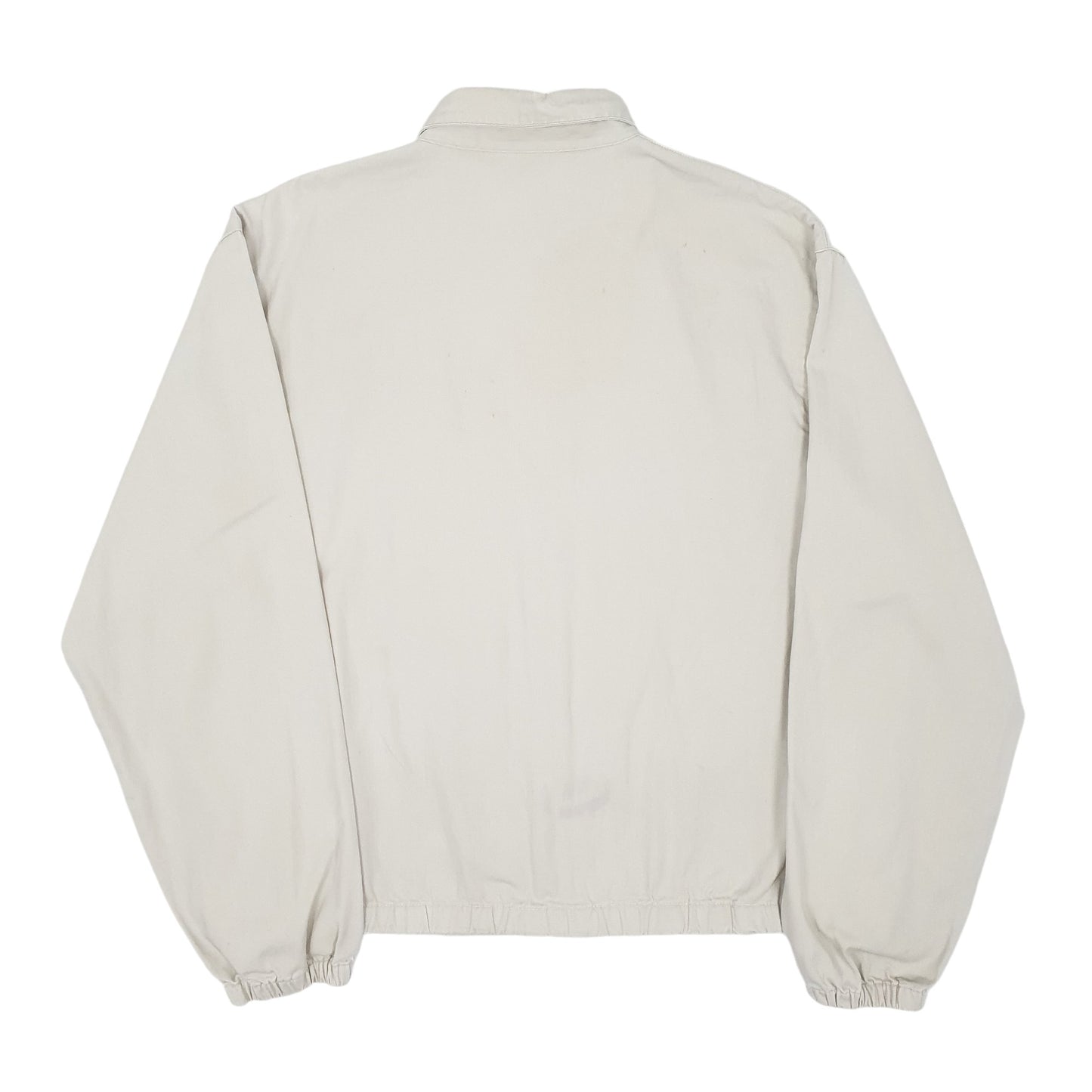 Mens Cream Polo Ralph Lauren Vintage 1980s Made in USA Crewneck Coat