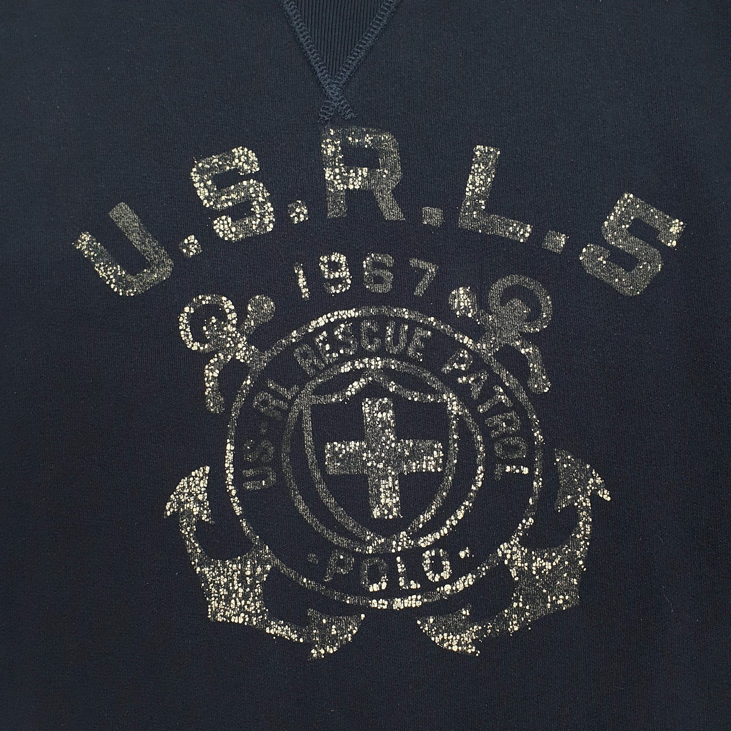 Mens Navy Polo Ralph Lauren USRLS Rescue Patrol Crewneck Jumper