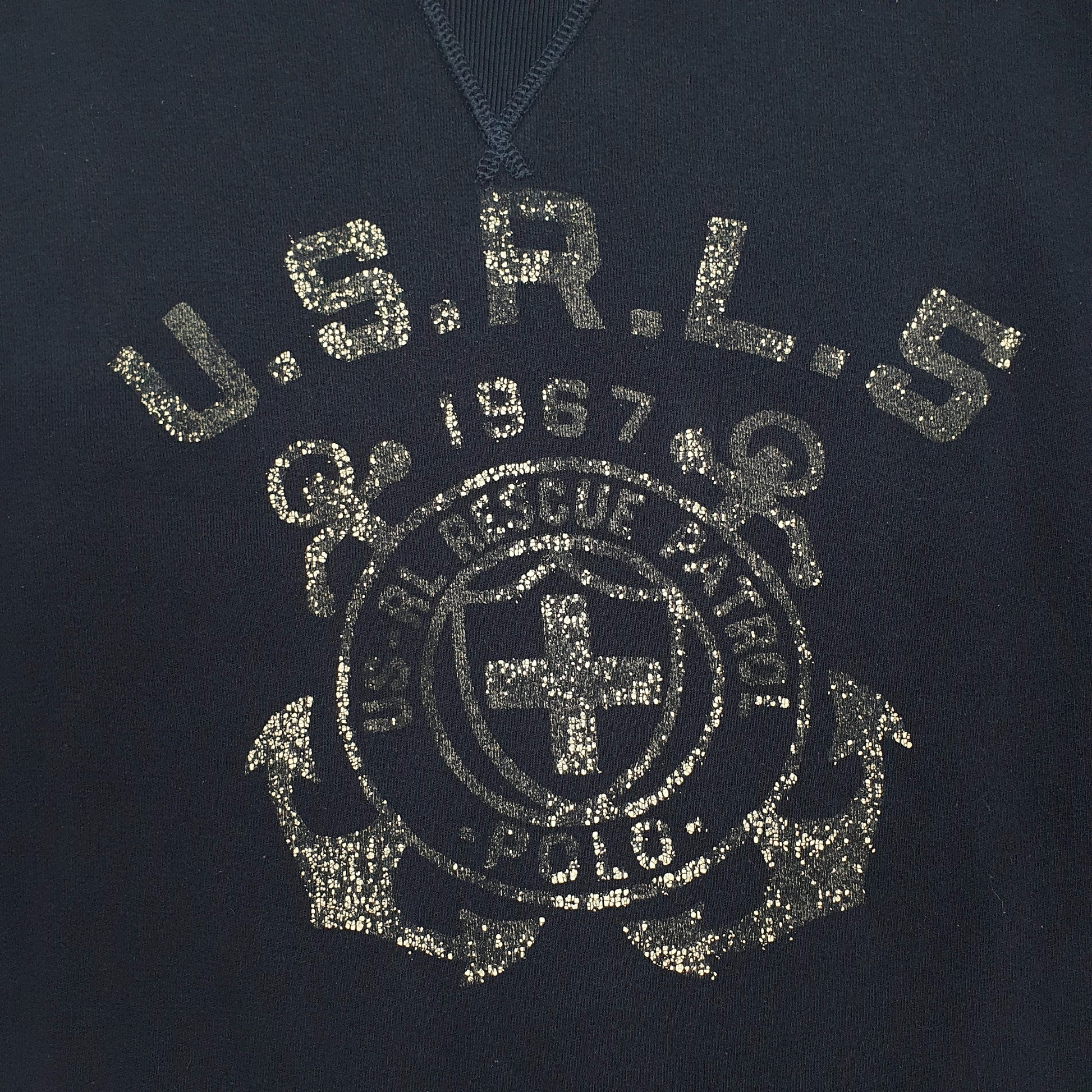 Mens Navy Polo Ralph Lauren USRLS Rescue Patrol Crewneck Jumper