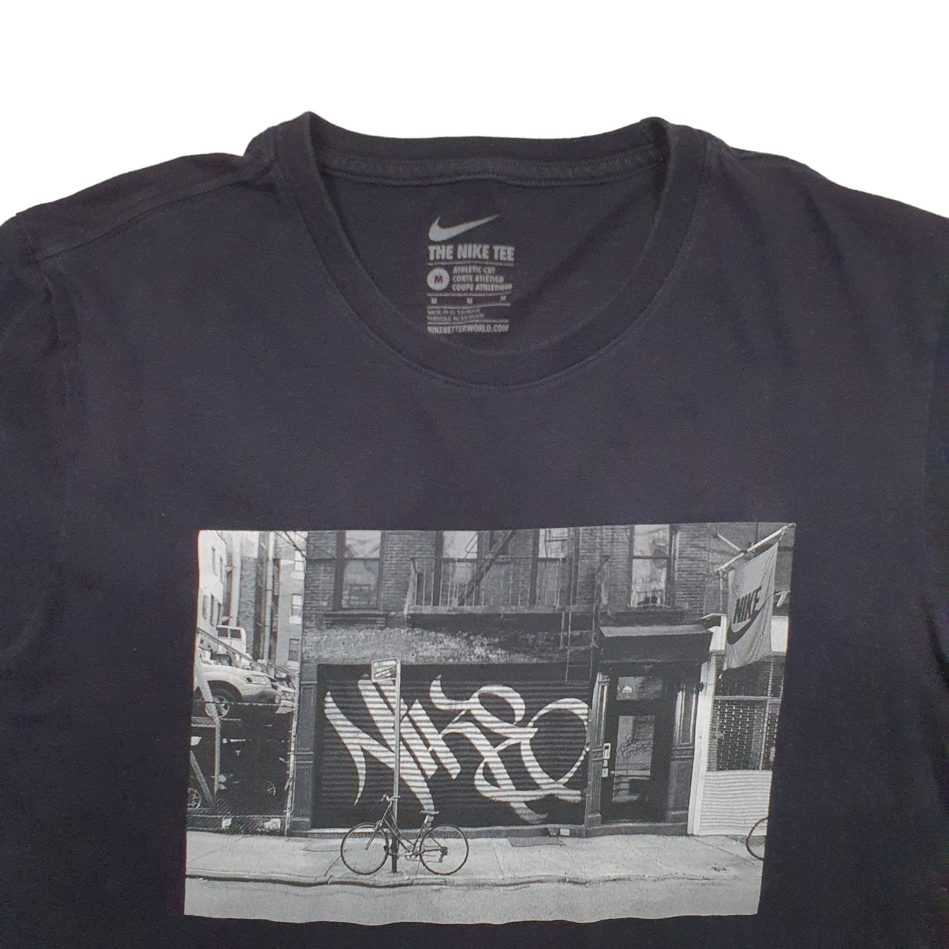 Mens Black Nike Graffiti Short Sleeve T Shirt