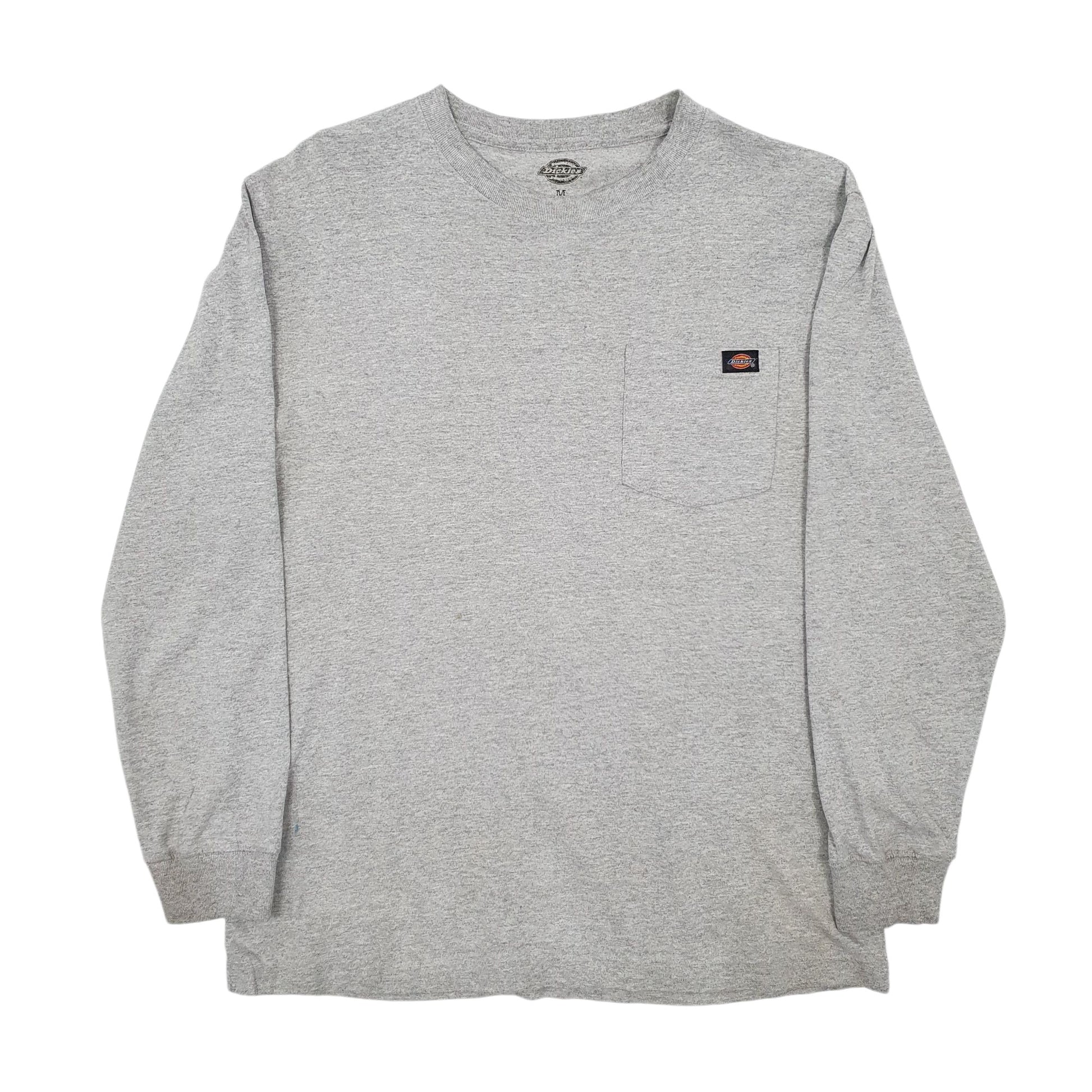 Mens Grey Dickies  Long Sleeve T Shirt