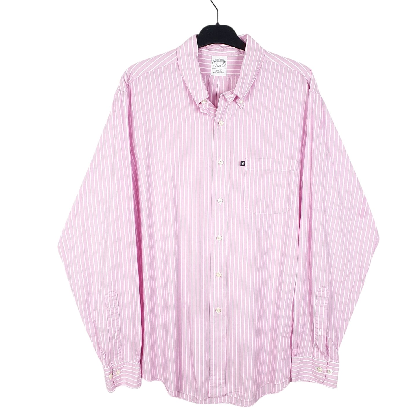 Mens Pink Brooks Brothers  Long Sleeve Shirt