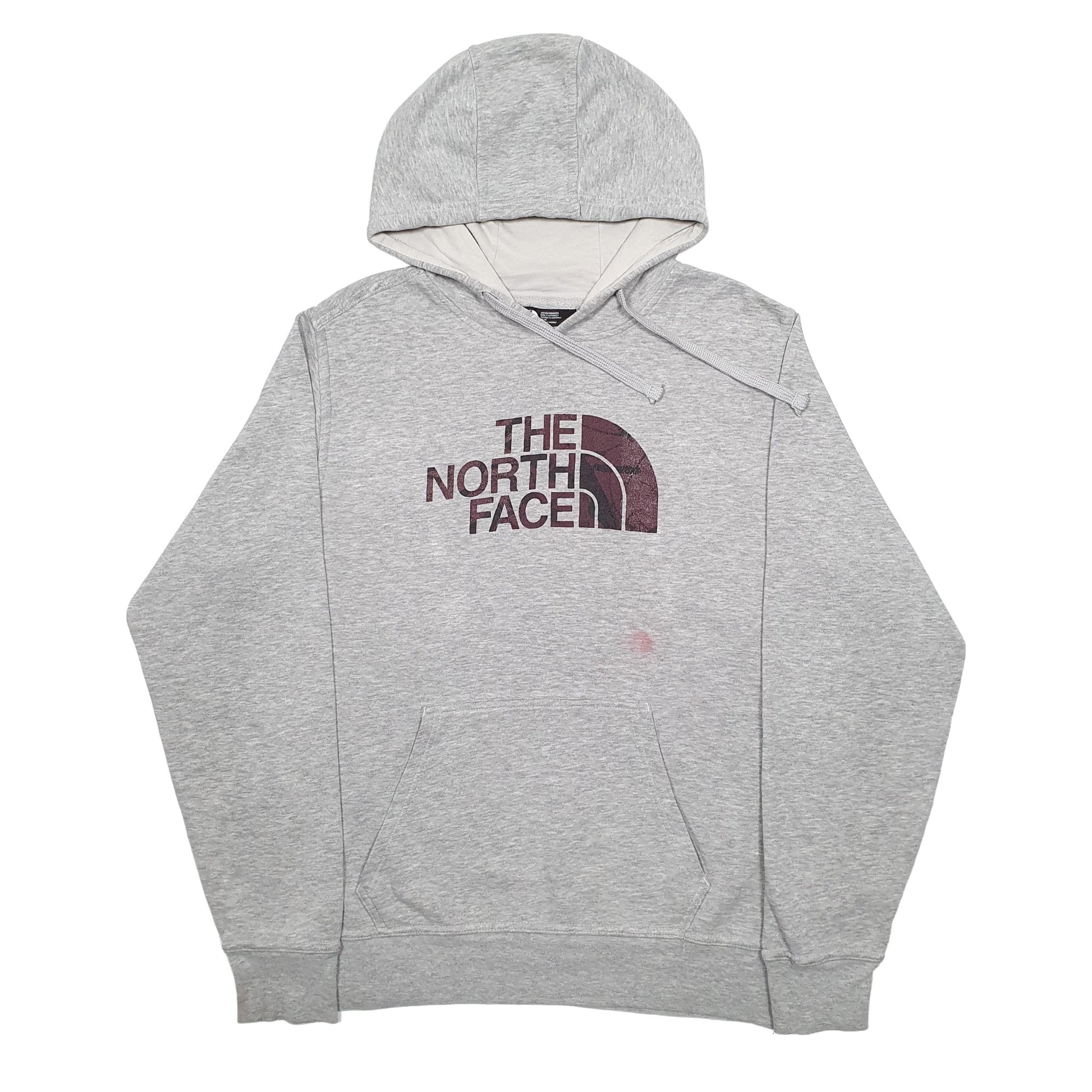 Mens Grey The North Face Spellout Hoodie Jumper