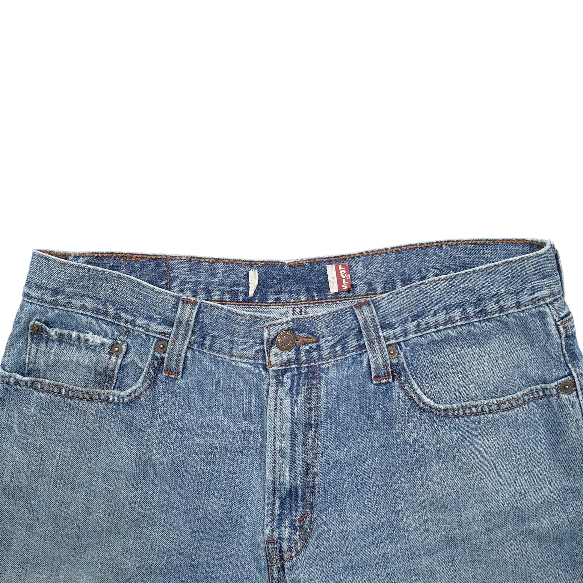 Womens Blue Levis  Denim Shorts