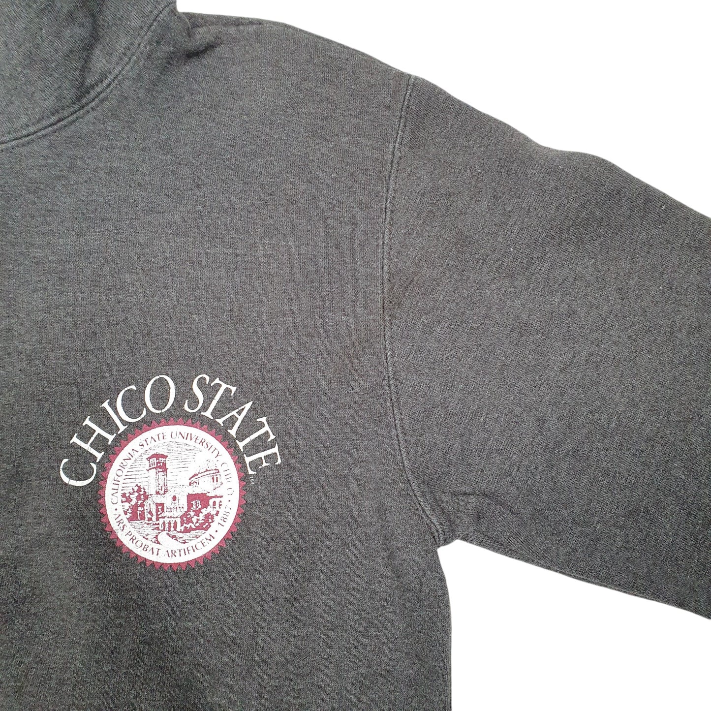 Mens Grey Champion Chico State University California USA Quarter Zip Jumper