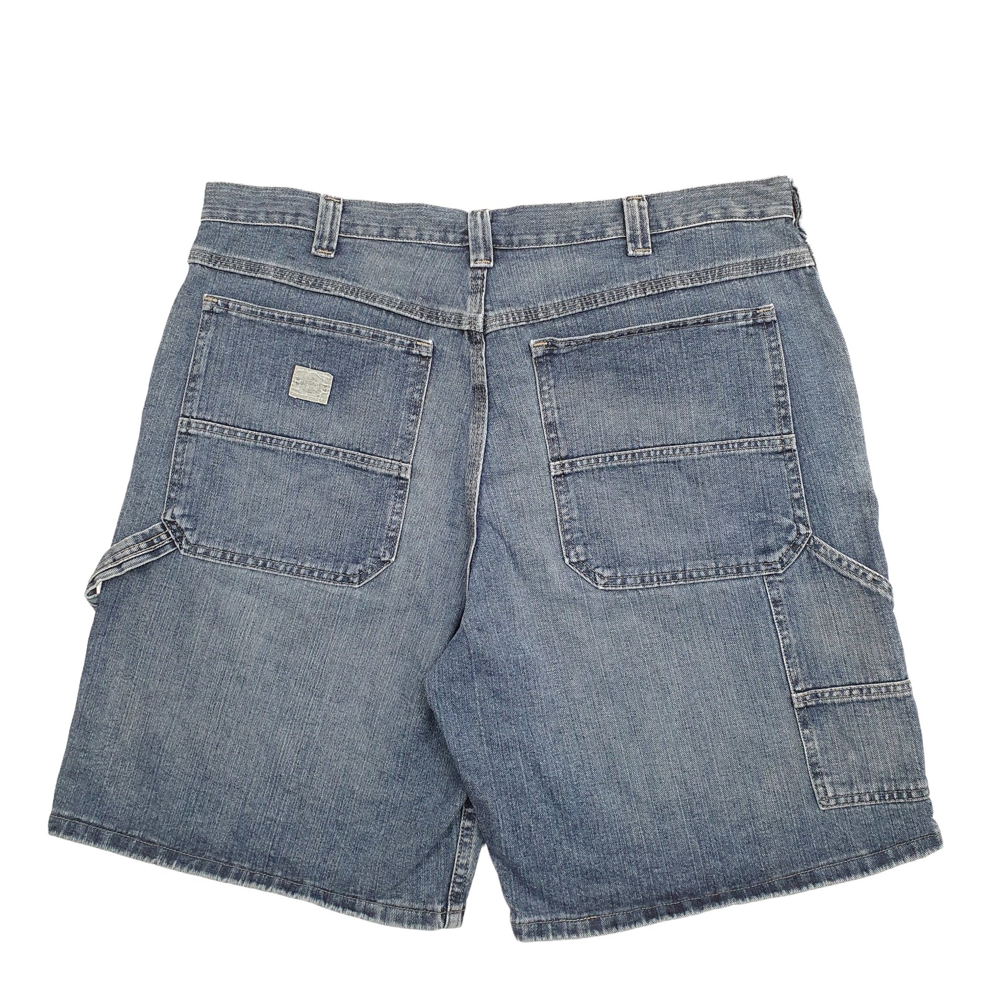Mens Blue Lee Dungarees Carpenter Shorts