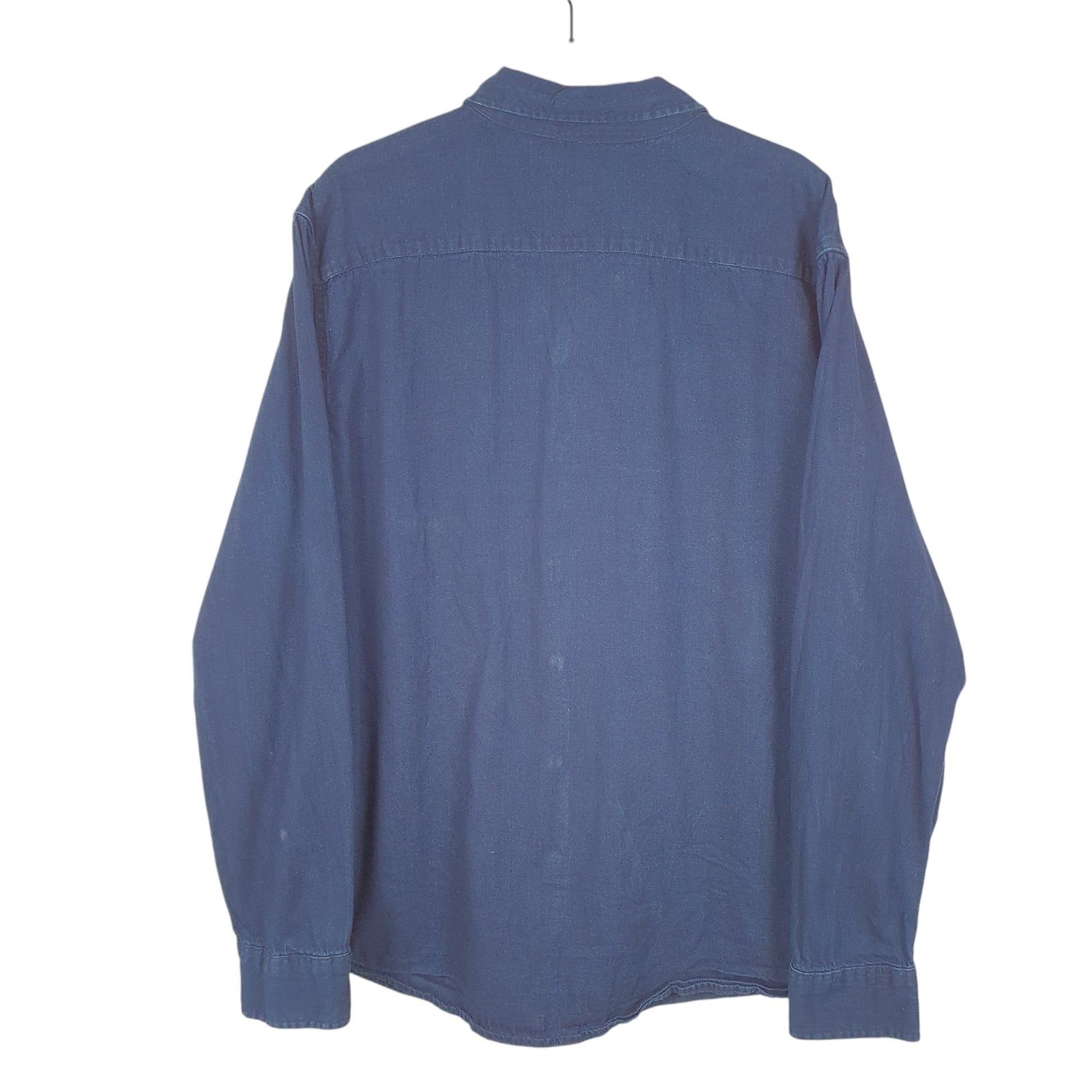 Mens Navy Levis Indigo Chambray Long Sleeve Shirt