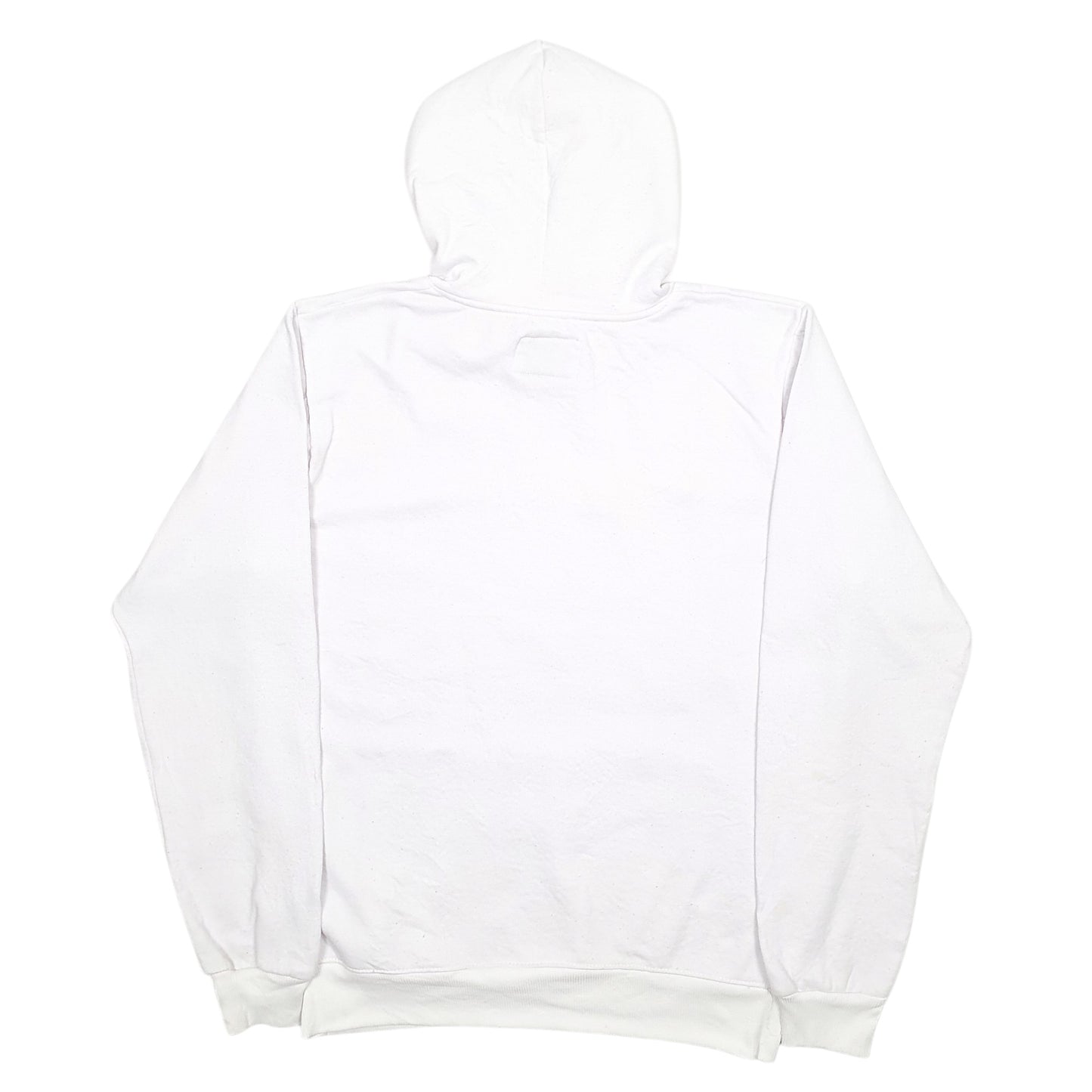 Mens White Champion Spellout Hoodie Jumper