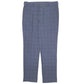 Mens Navy M&S Check Formal Trousers