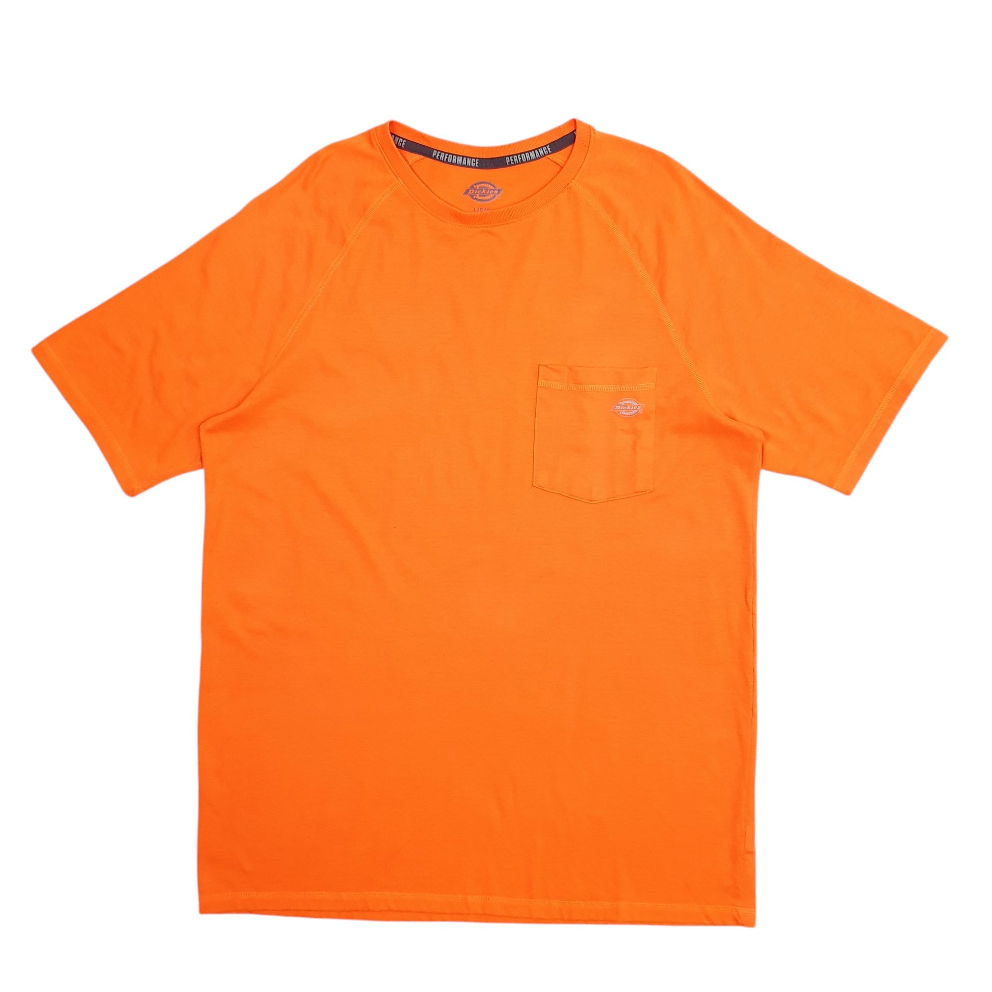 Mens Orange Dickies  Short Sleeve T Shirt
