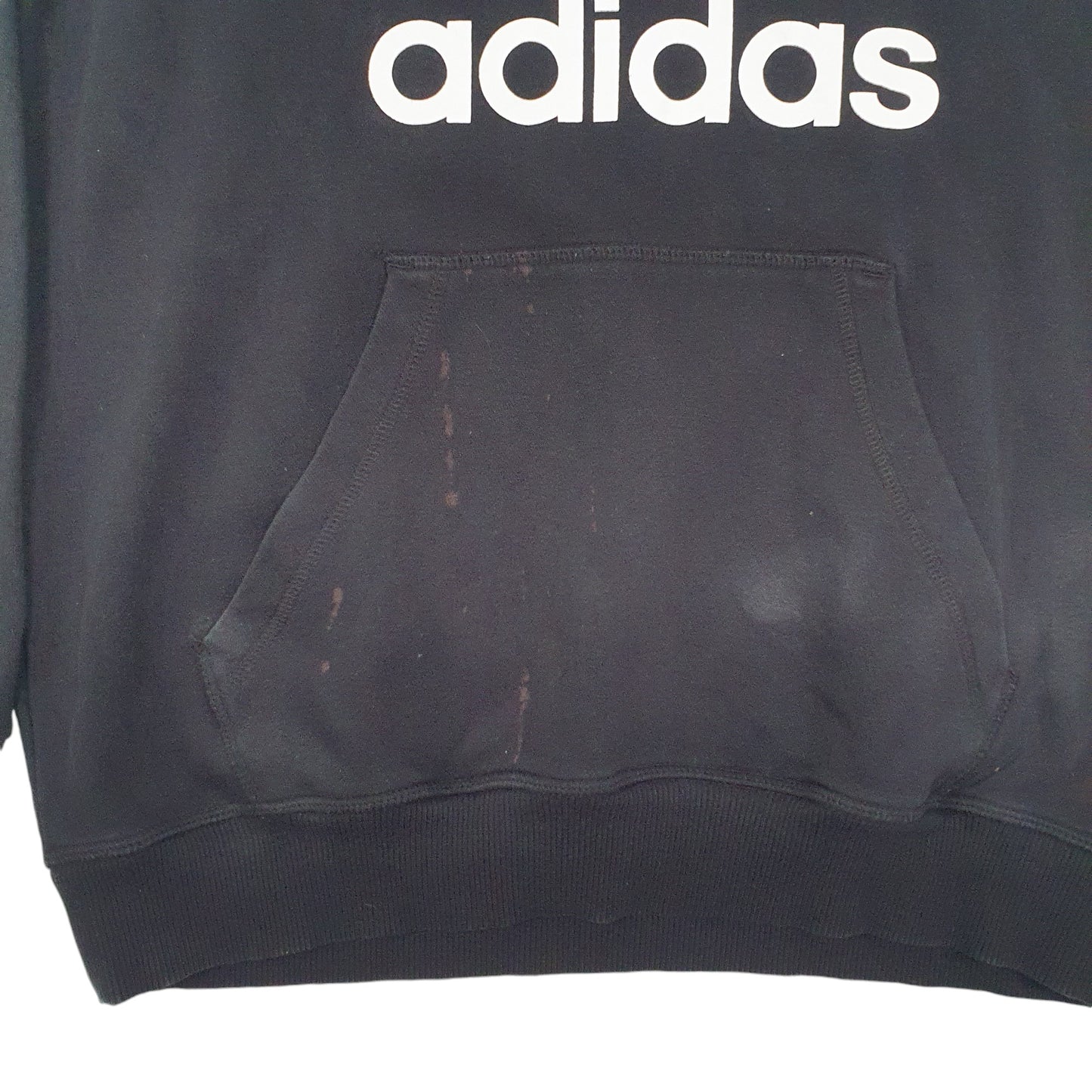 Mens Black Adidas  Full Zip Jumper