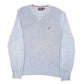 Mens Blue Nautica Knit Crewneck Jumper