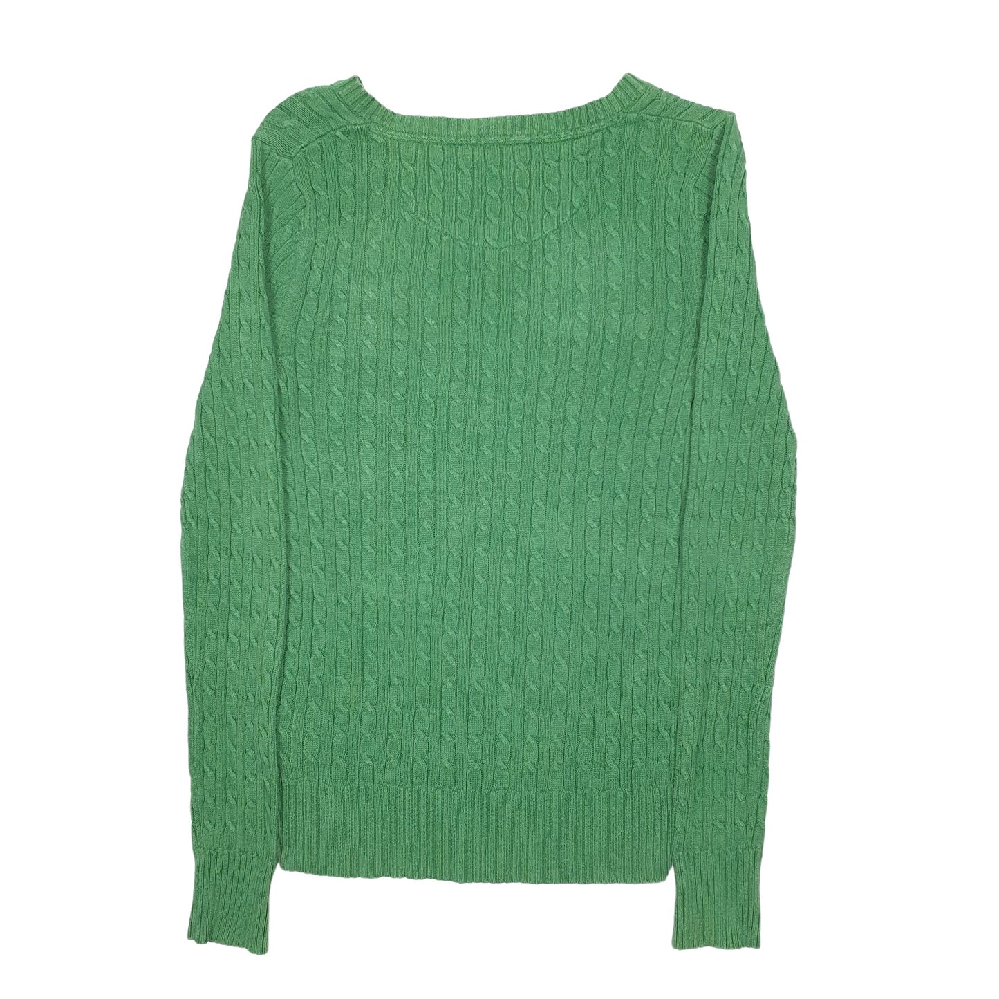 Womens Green Nautica Knit Crewneck Jumper