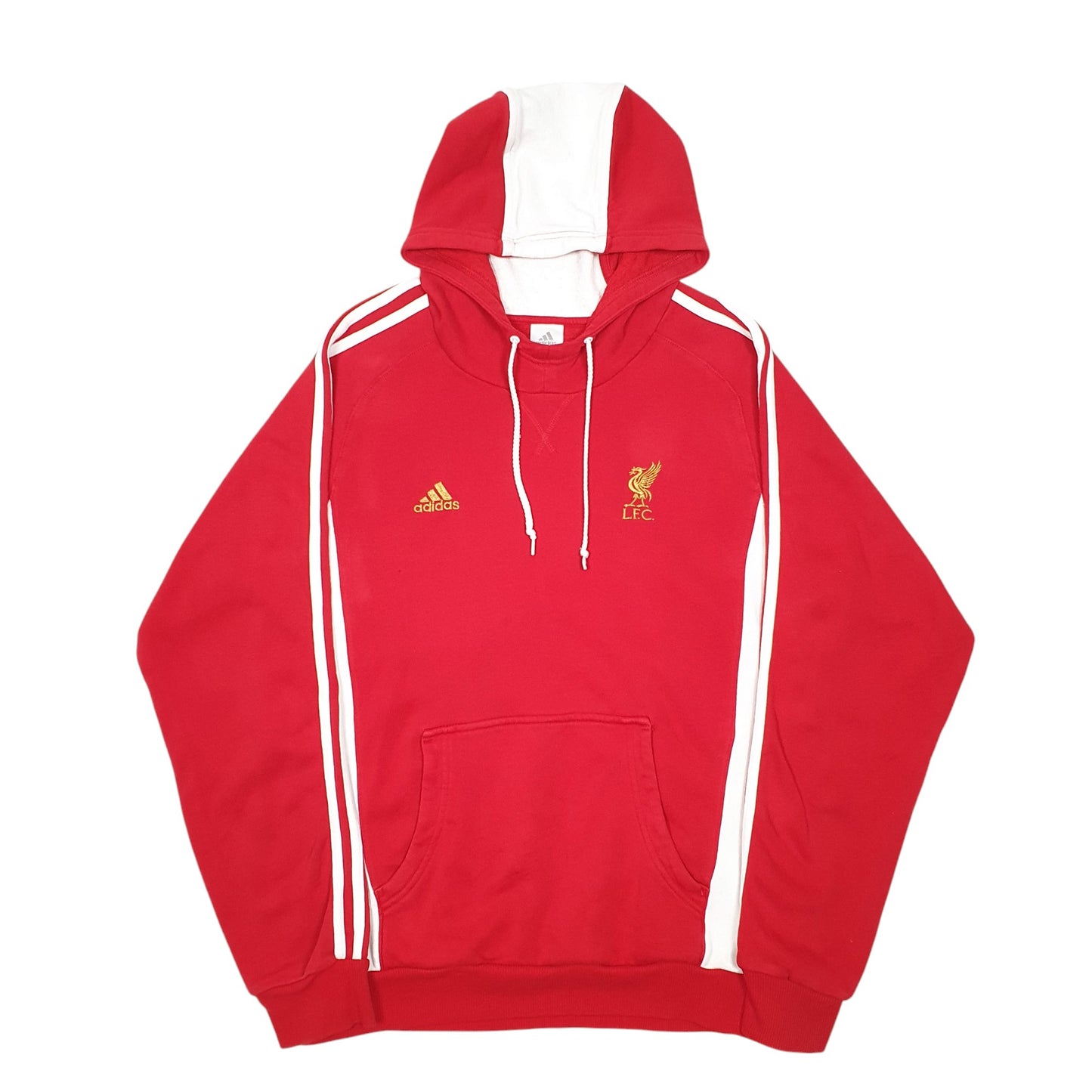 Mens Red Adidas Liverpool Football Club LFC Hoodie Jumper