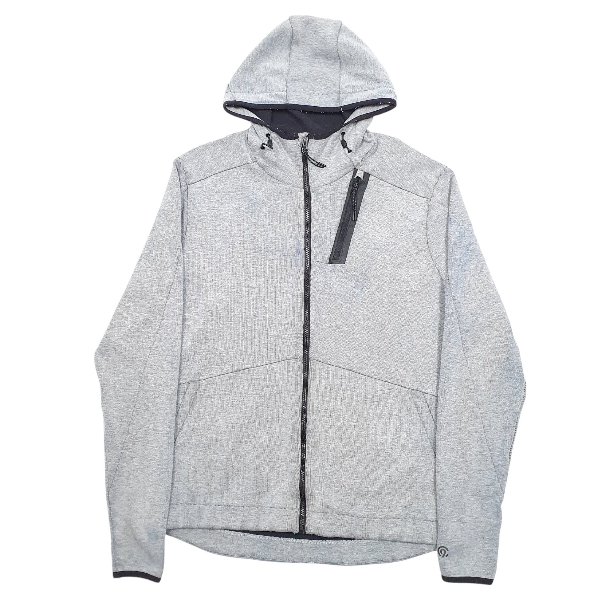 Mens Grey Champion Hoodie C9 Full Zip Jumper