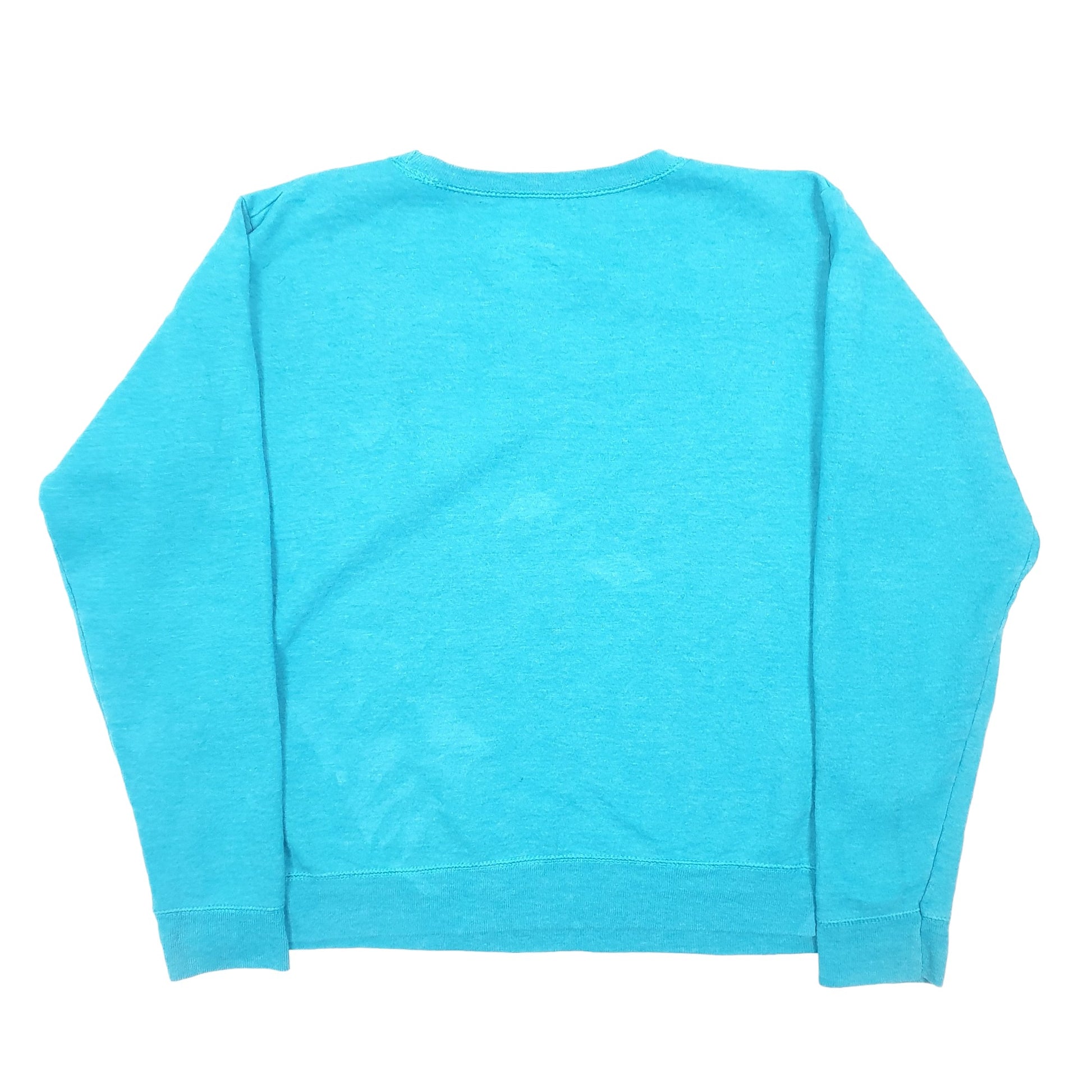 Womens Turquoise Hanes Soft Sweats Crewneck Jumper