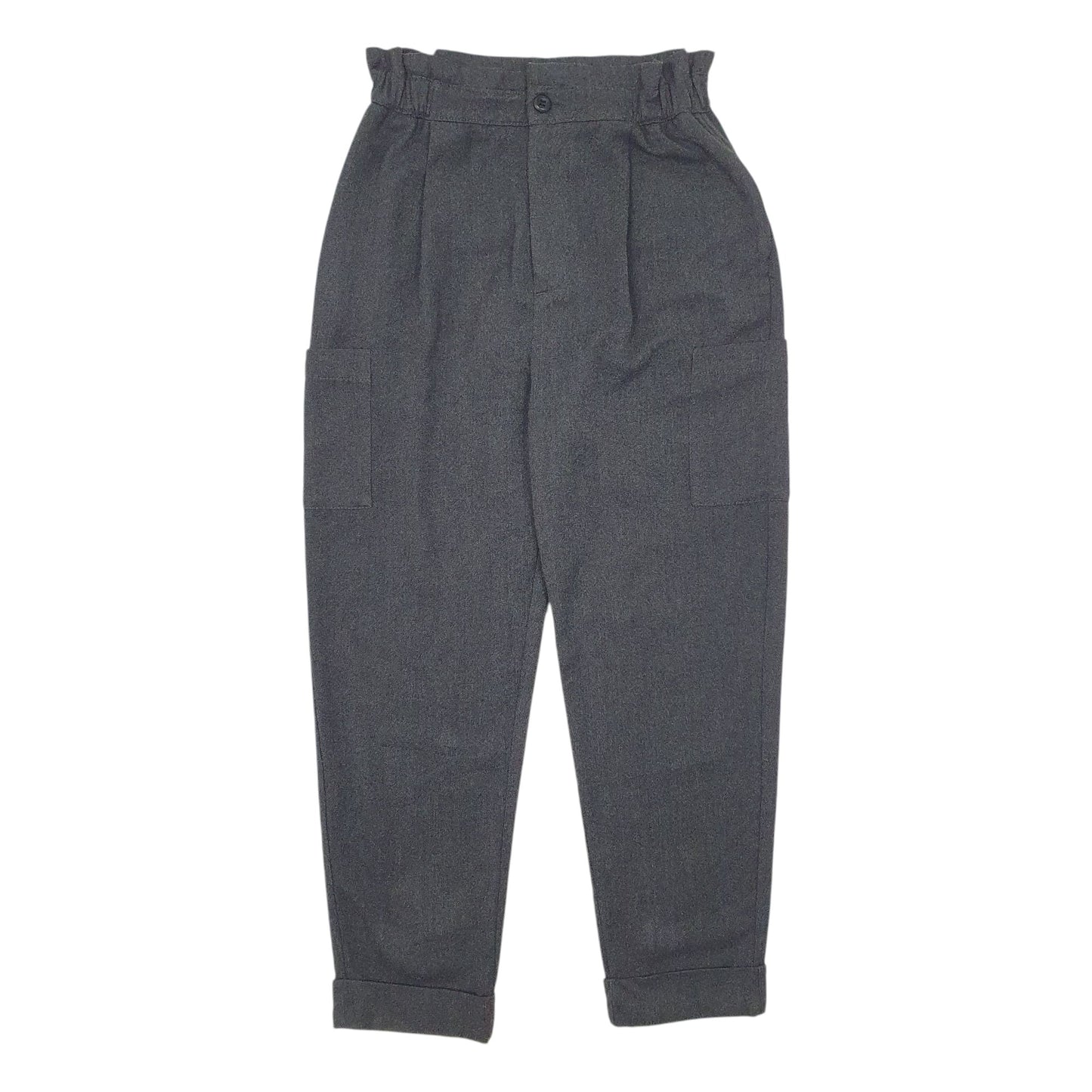 Womens Grey Zara Pleated Jogger Trousers