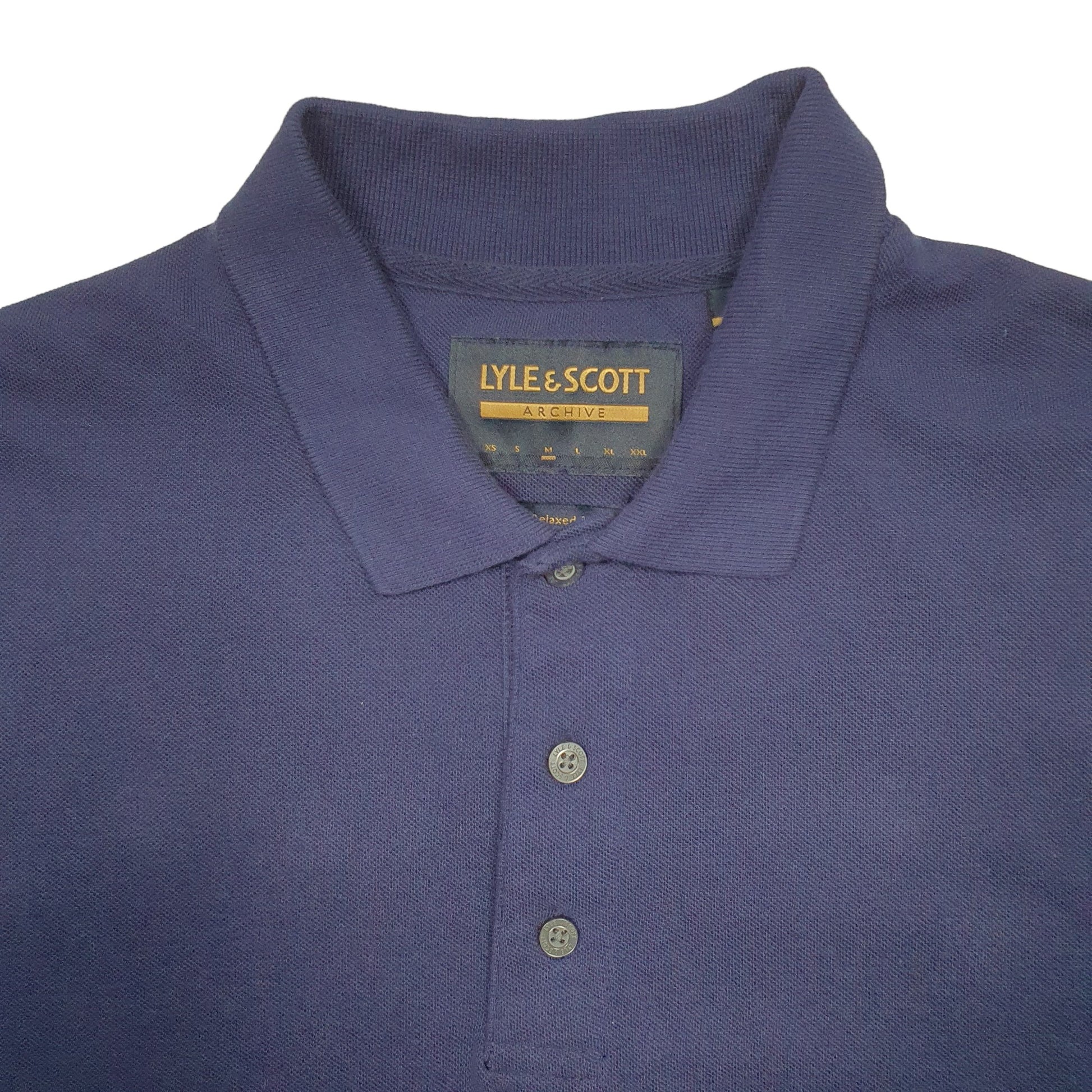 Mens Navy Lyle & Scott  Short Sleeve Polo Shirt