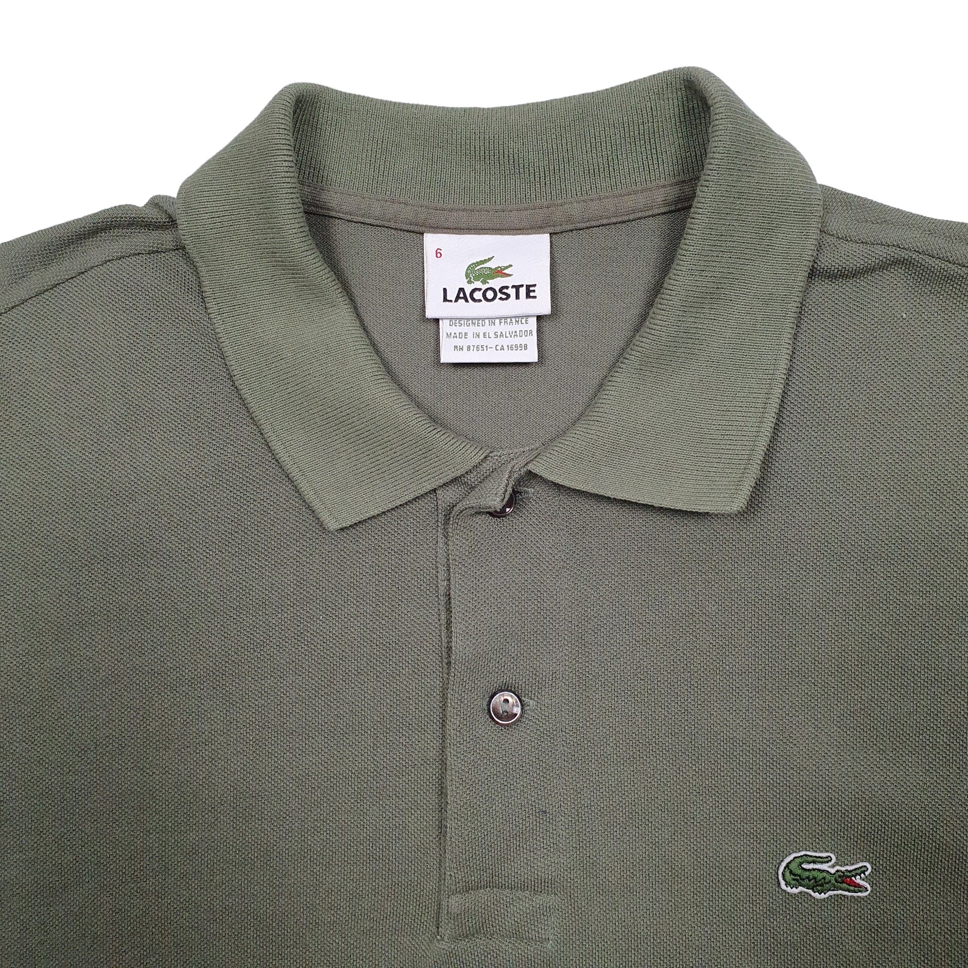 Mens Khaki Lacoste  Short Sleeve Polo Shirt