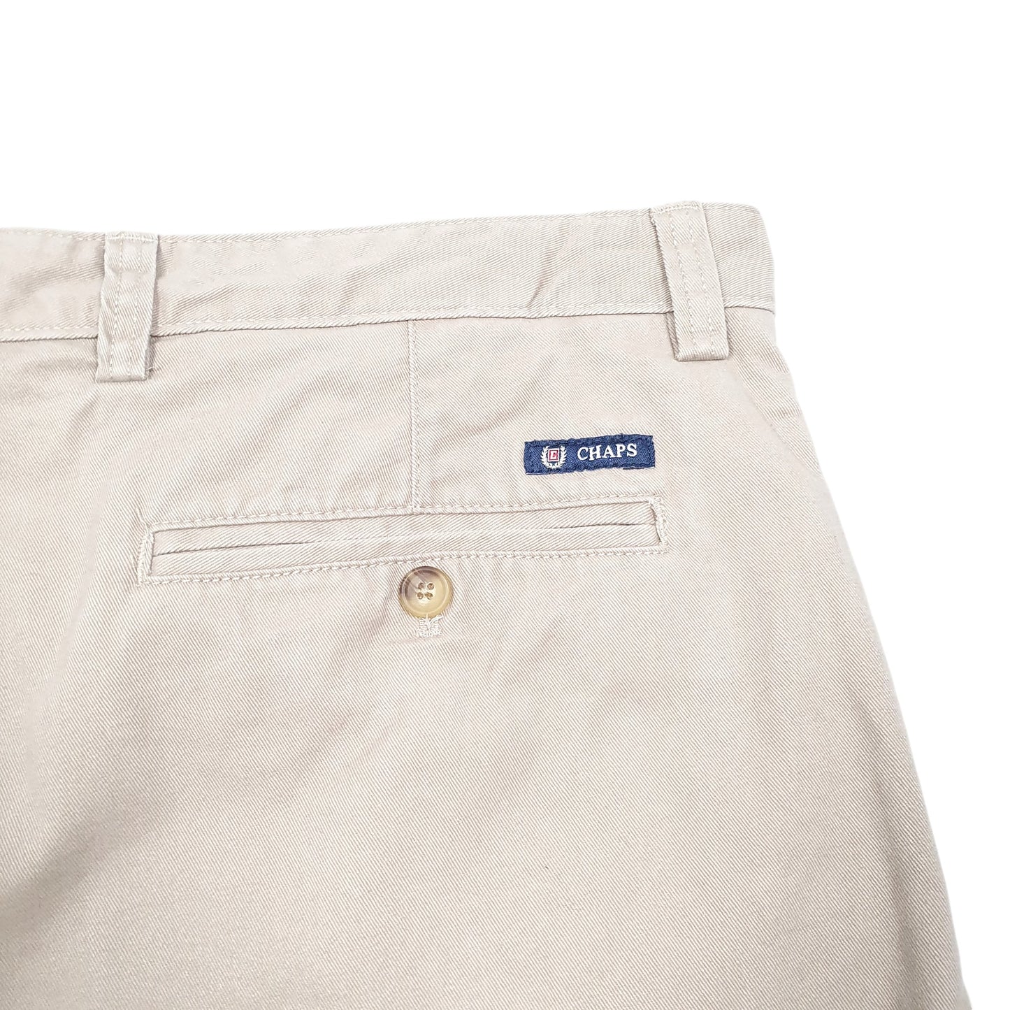 Mens Beige Chaps  Chino Shorts
