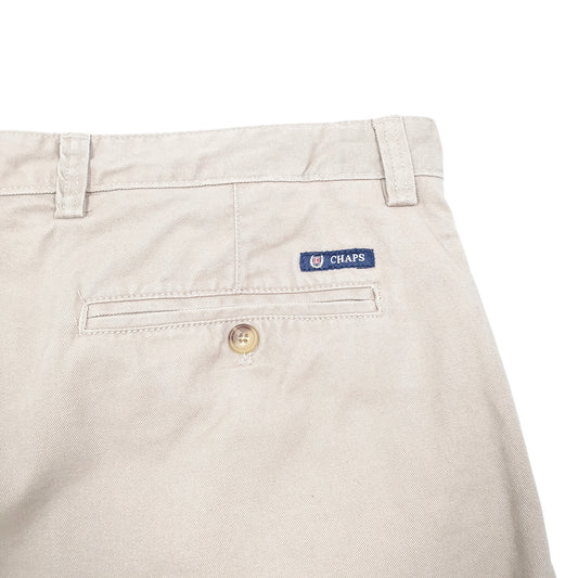 Mens Beige Chaps  Chino Shorts