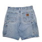 Mens Blue Carhartt Workwear Carpenter Shorts