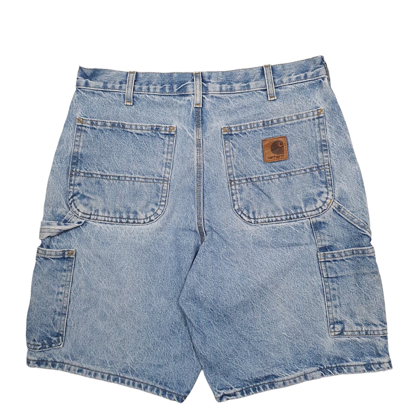 Mens Blue Carhartt Workwear Carpenter Shorts