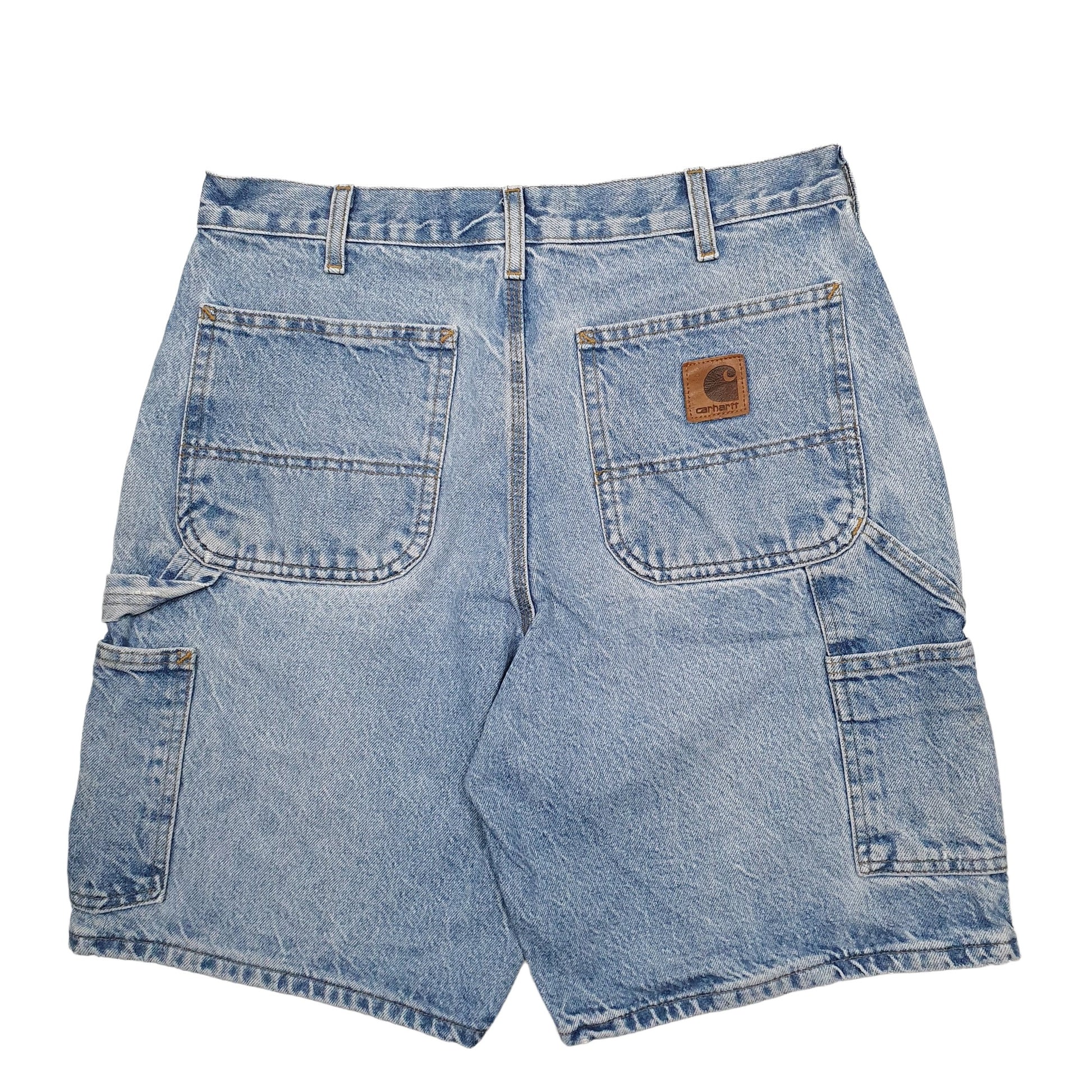 Mens Blue Carhartt Workwear Carpenter Shorts