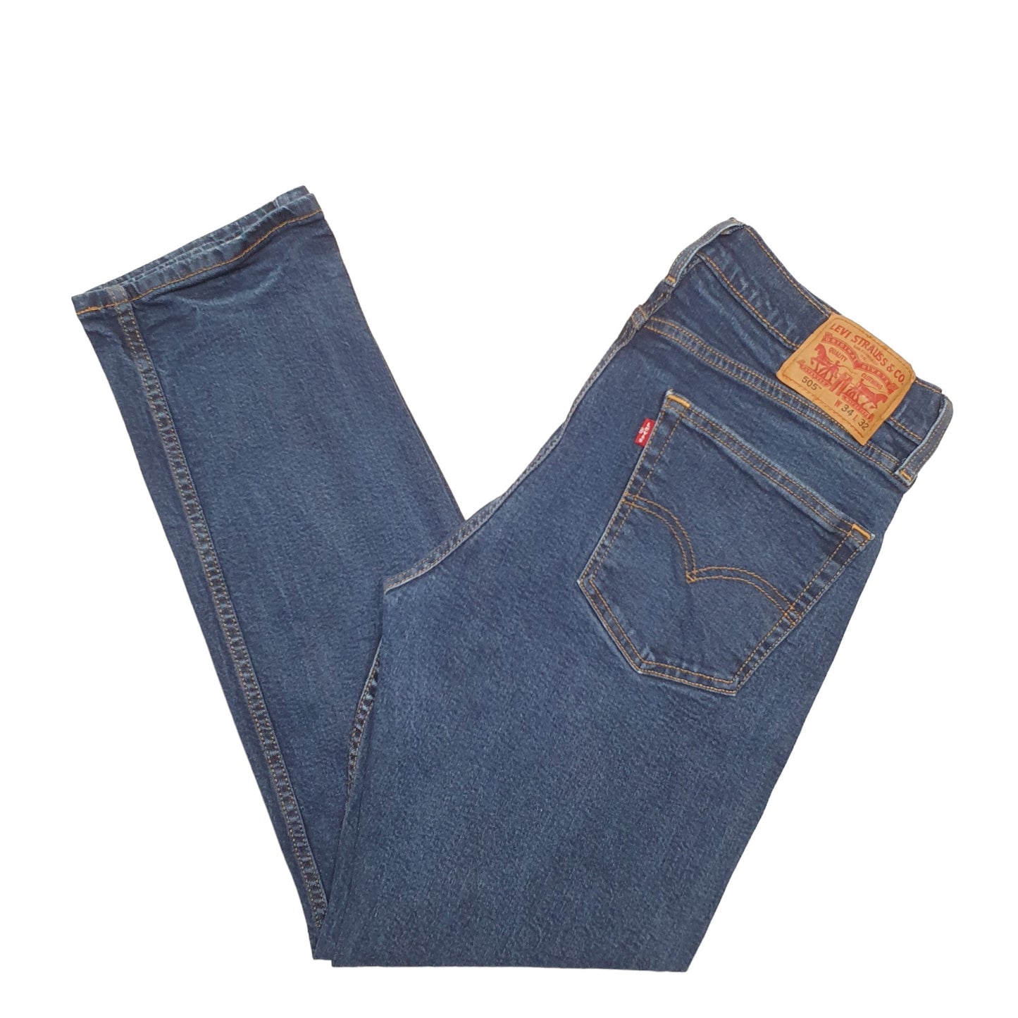 Mens Blue Levis  505 JeansW34 L32