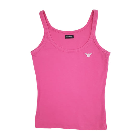 Womens Pink Emporio Armani Vest Short Sleeve T Shirt