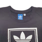Mens Black Adidas Spellout Crewneck Jumper