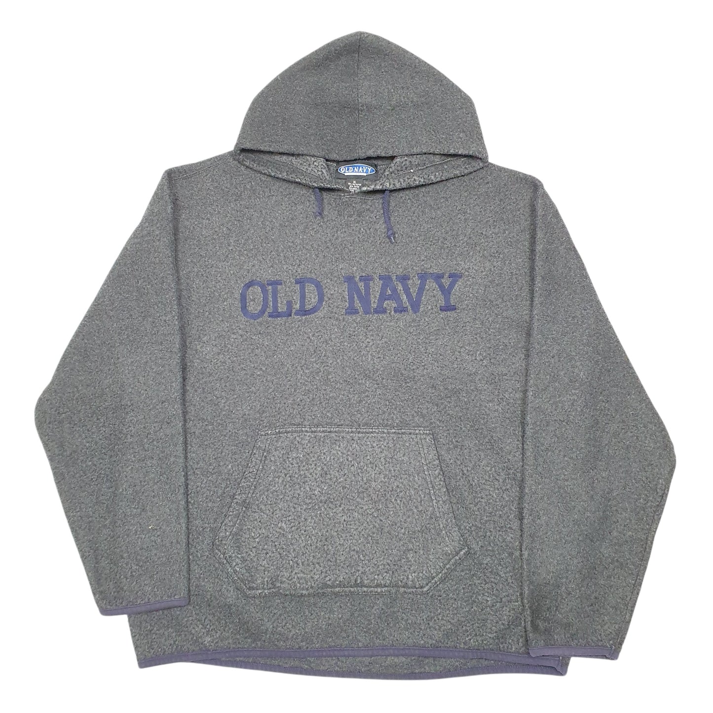 Mens Grey Old Navy Spellout Hoodie Jumper