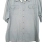 Mens Grey Wrangler Work Short Sleeve Shirt