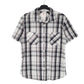 Mens Black Levis Check Short Sleeve Shirt