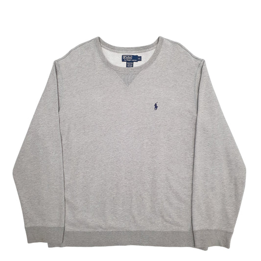 Mens Grey Ralph Lauren  Crewneck Jumper