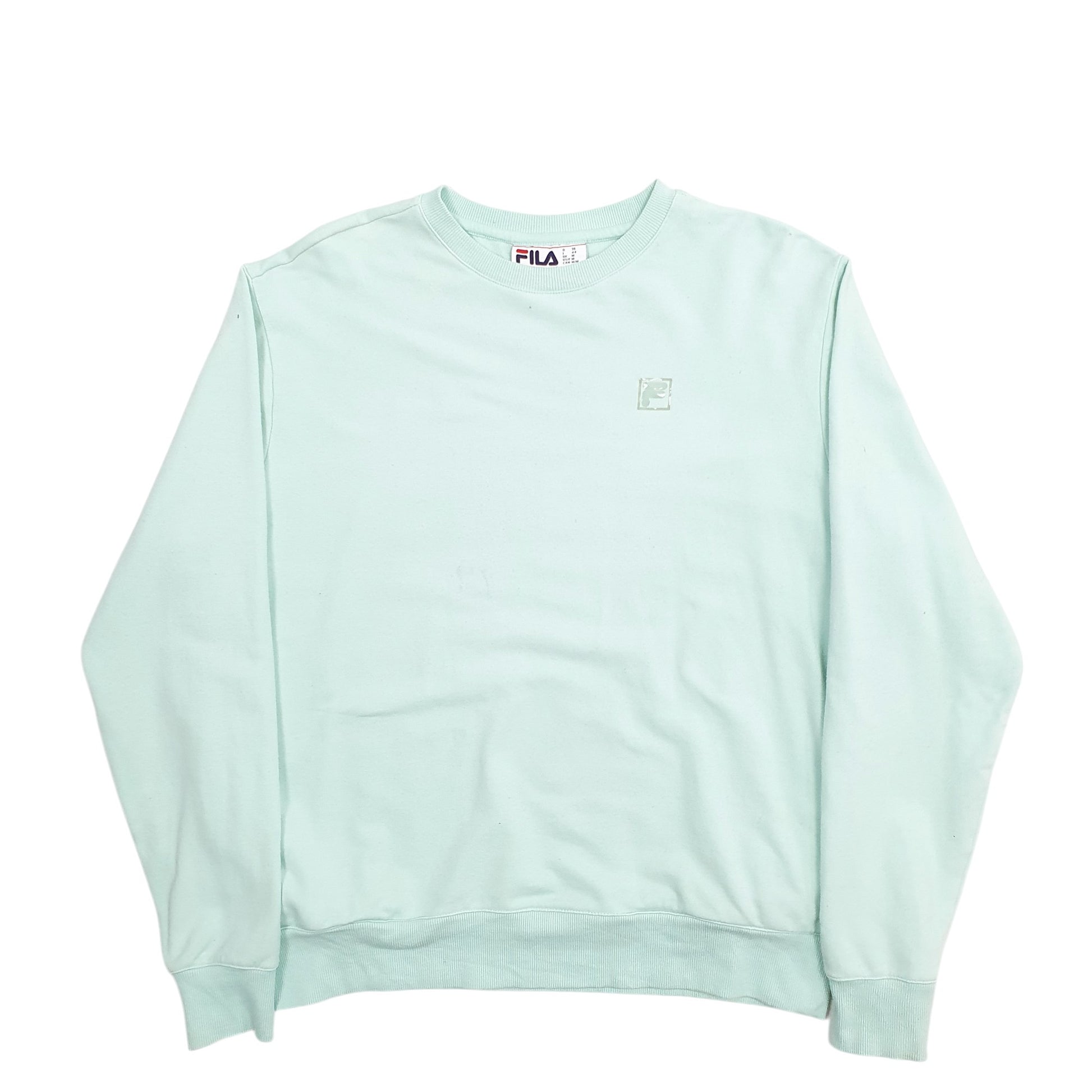 Womens Green Fila  Crewneck Jumper