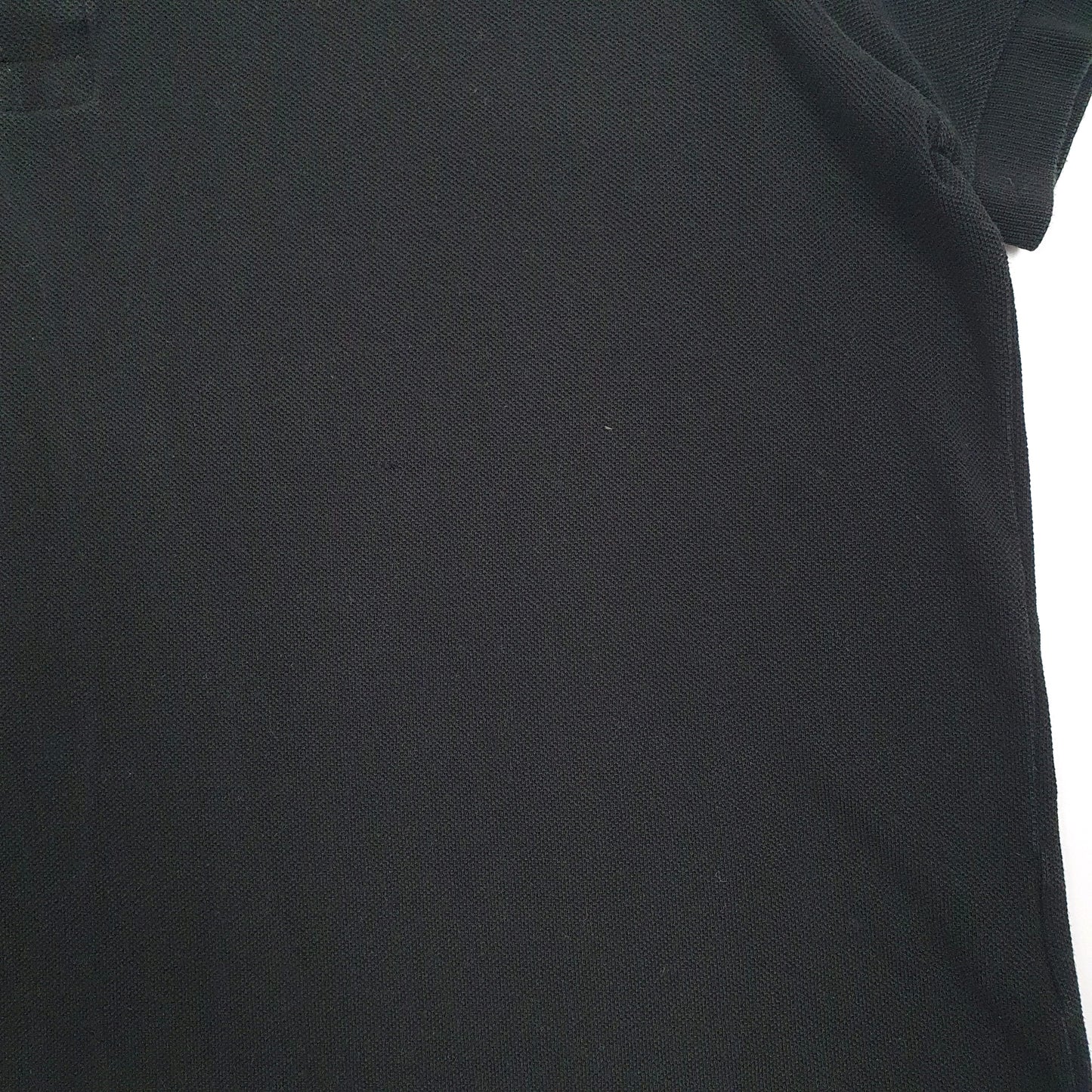 Mens Black Lacoste  Short Sleeve Polo Shirt