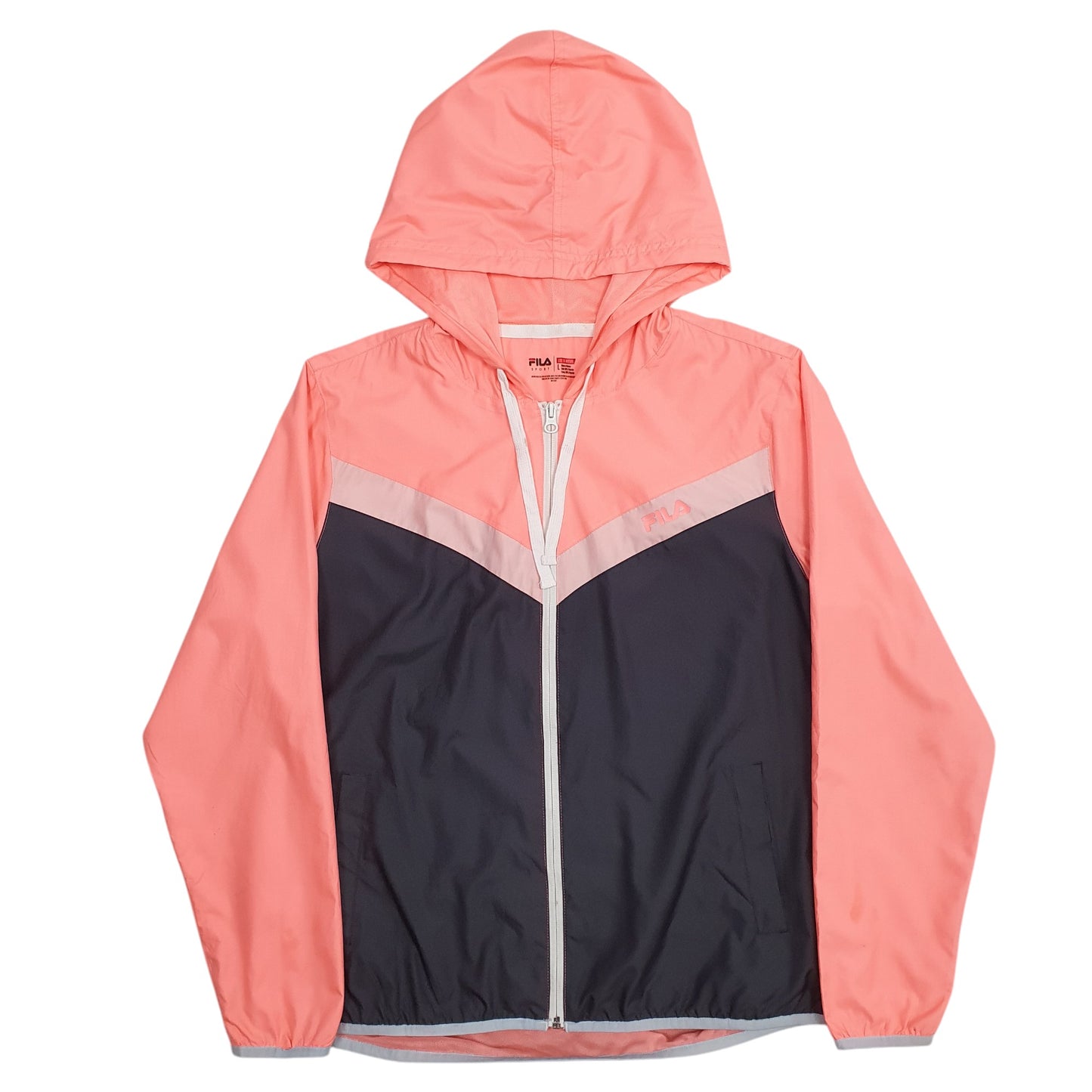 Womens Pink Fila  Full Zip Coat
