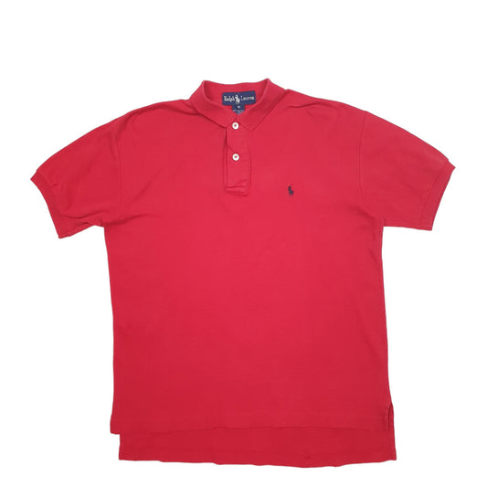 Mens Red Polo Ralph Lauren  Short Sleeve Polo Shirt