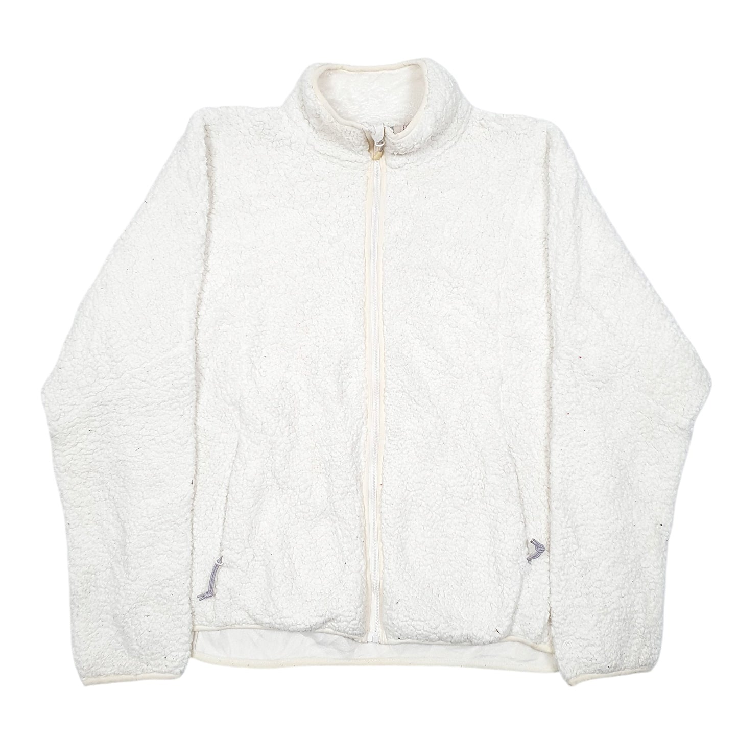 Womens Cream Champion  Full Zip Jumper