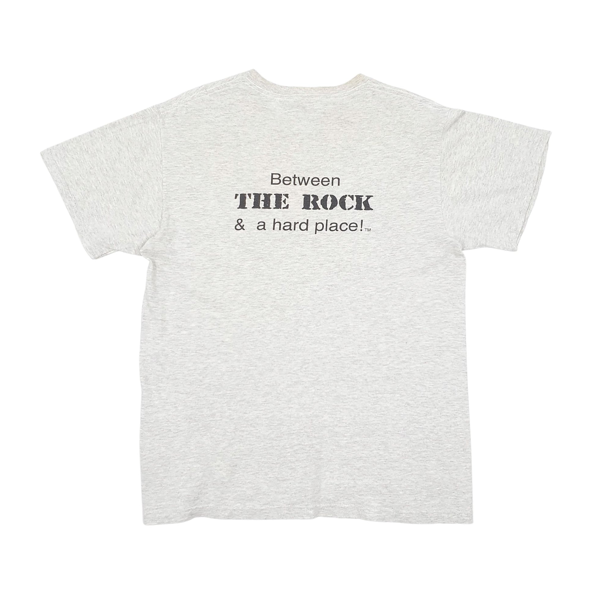 Mens Grey Fruit Of The Loom Vintage 90s Short Sleeve T Shirt