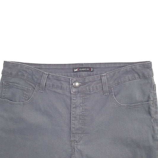 Womens Grey Lee Stretch Fit Classic JeansW34 L32