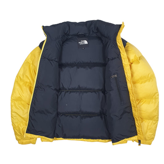 Mens Yellow The North Face Nuptse 700  Coat