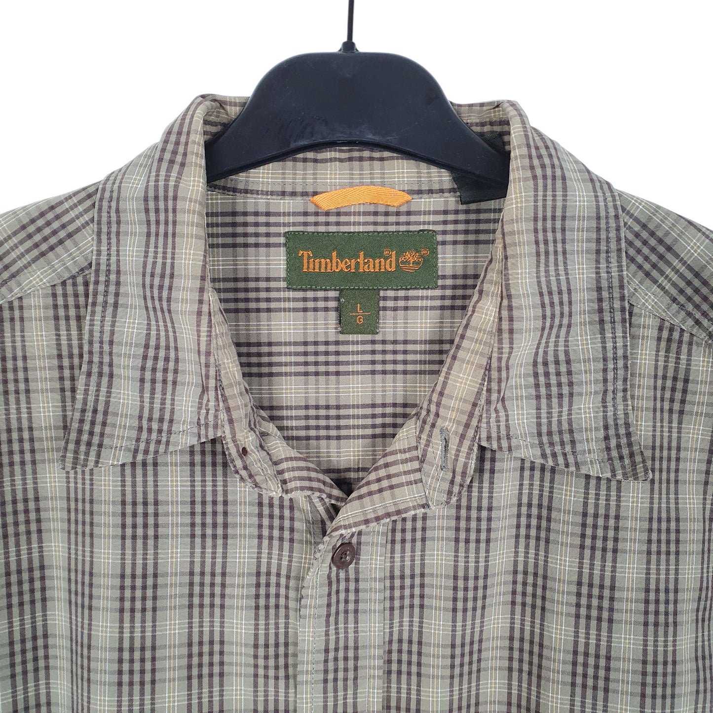 Mens Khaki Timberland  Long Sleeve Shirt