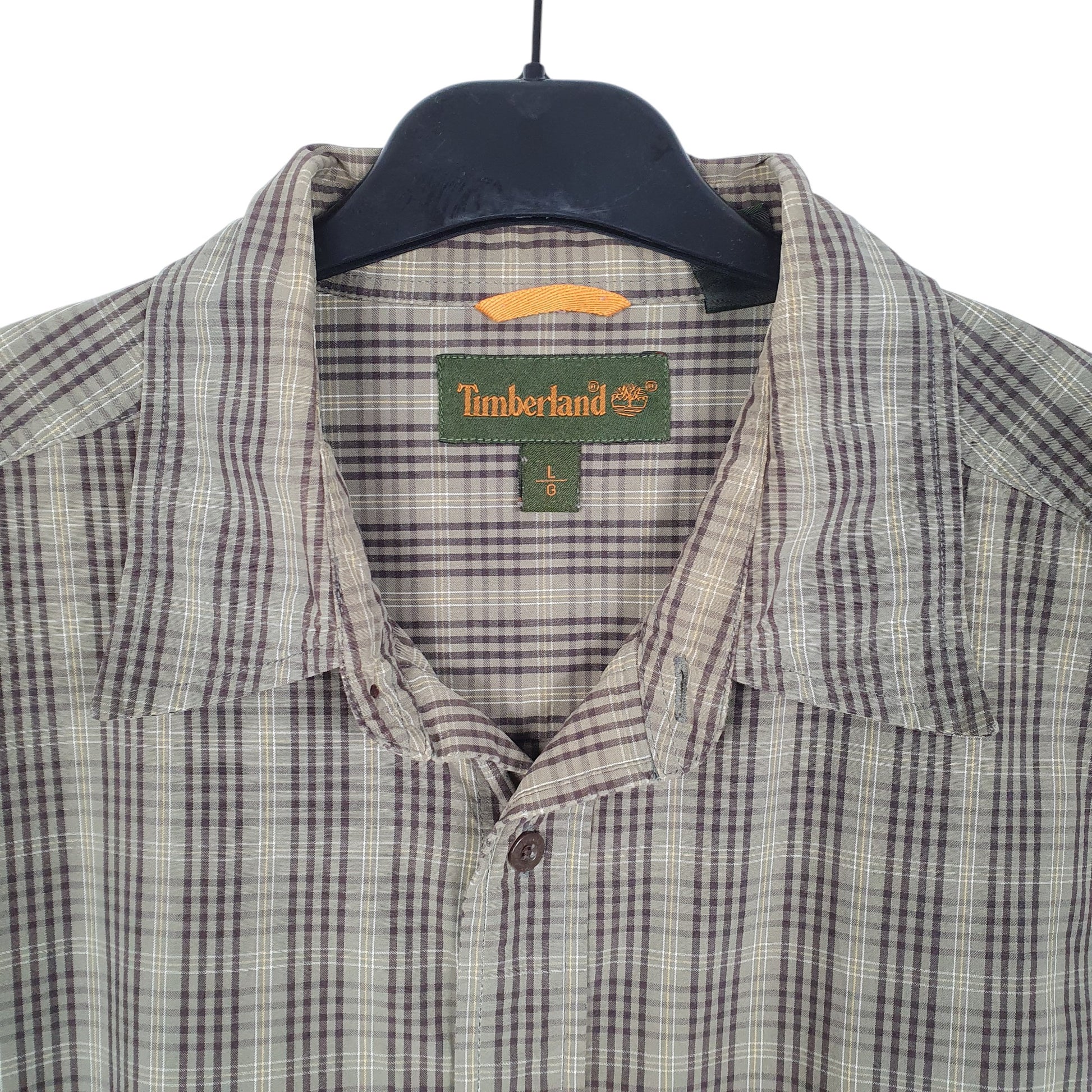 Mens Khaki Timberland  Long Sleeve Shirt