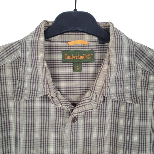 Mens Khaki Timberland  Long Sleeve Shirt